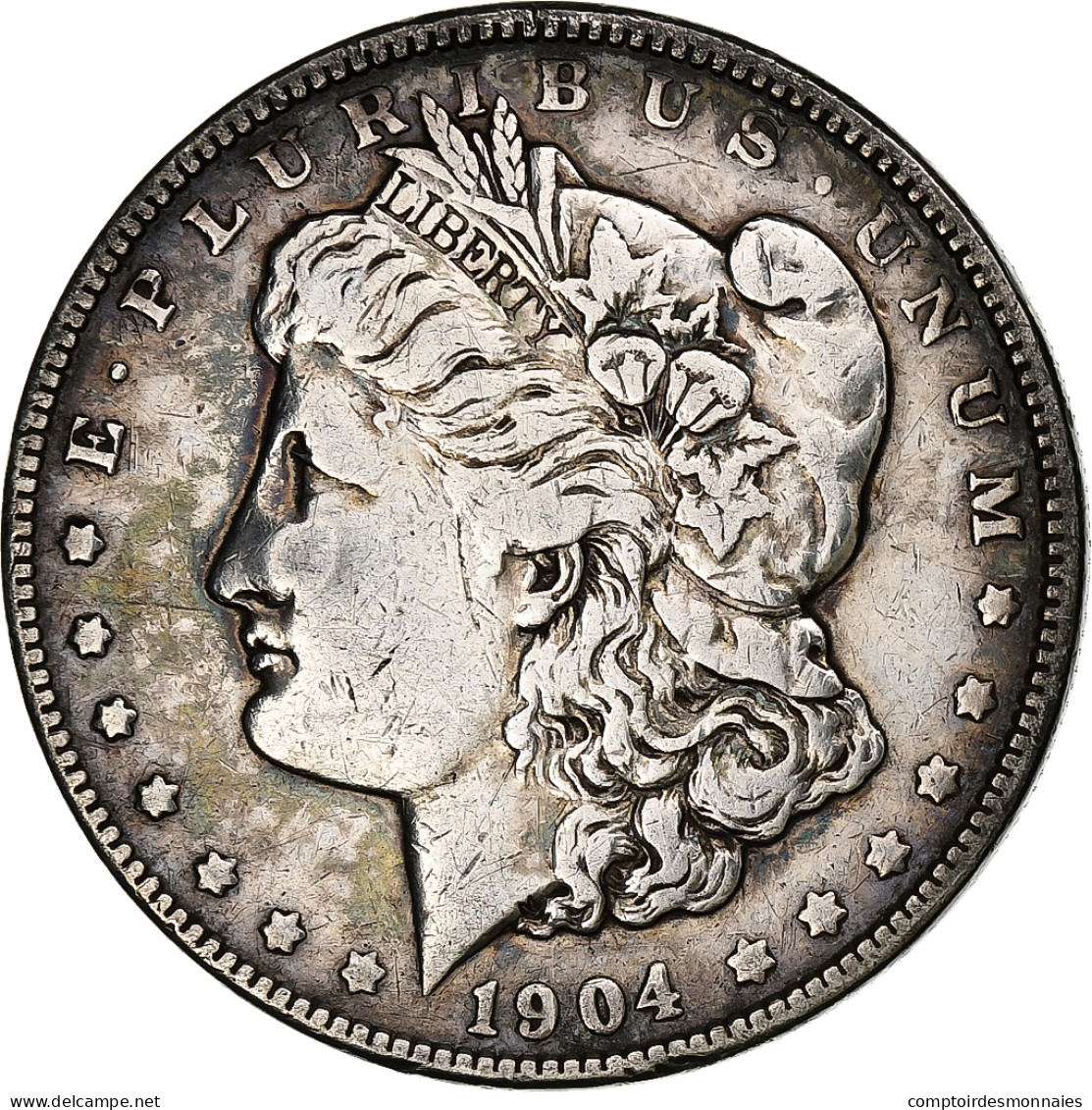 États-Unis, Morgan Dollar, 1904, Philadelphie, Argent, TB+, KM:110 - 1878-1921: Morgan