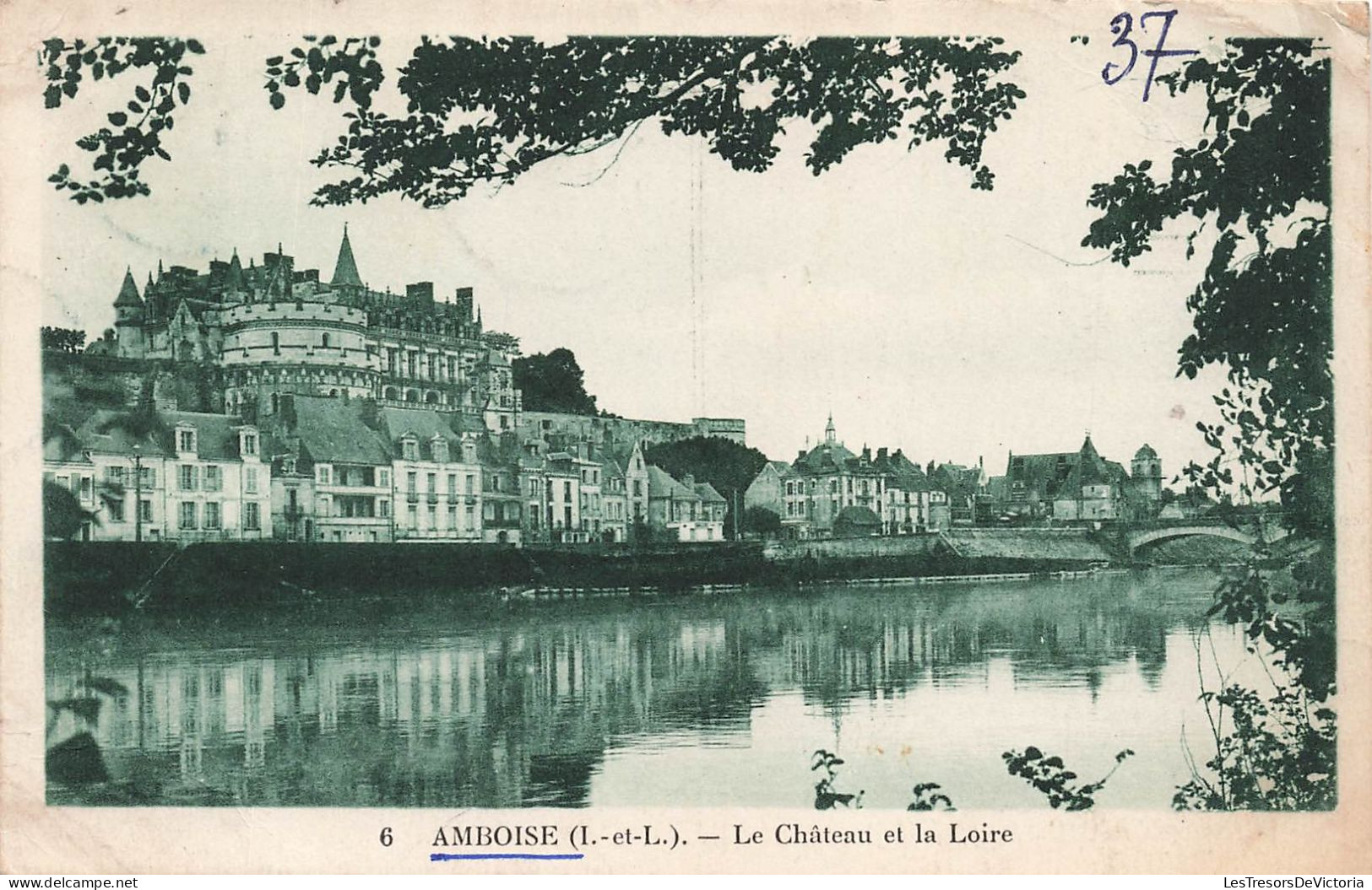 FRANCE - Amboise (I Et L) - Vue Panoramique - Le Château Et La Loire - Carte Postale Ancienne - Amboise