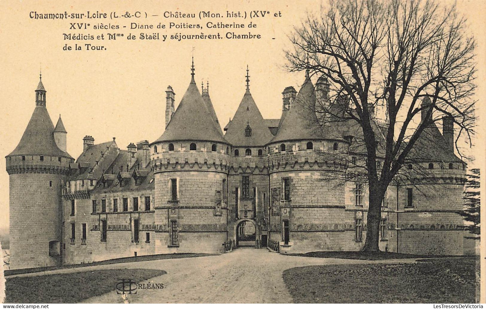 FRANCE - Chaumont Sur Loire - Château - Chambre De La Tour - Carte Postale Ancienne - Chaumont