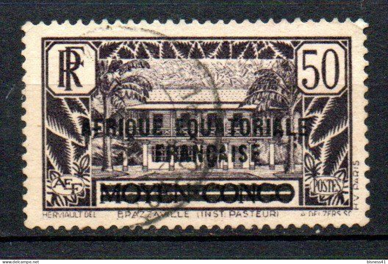 Col41 Colonies AEF Afrique équatoriale N° 10 Oblitéré Cote 3,50  € - Used Stamps