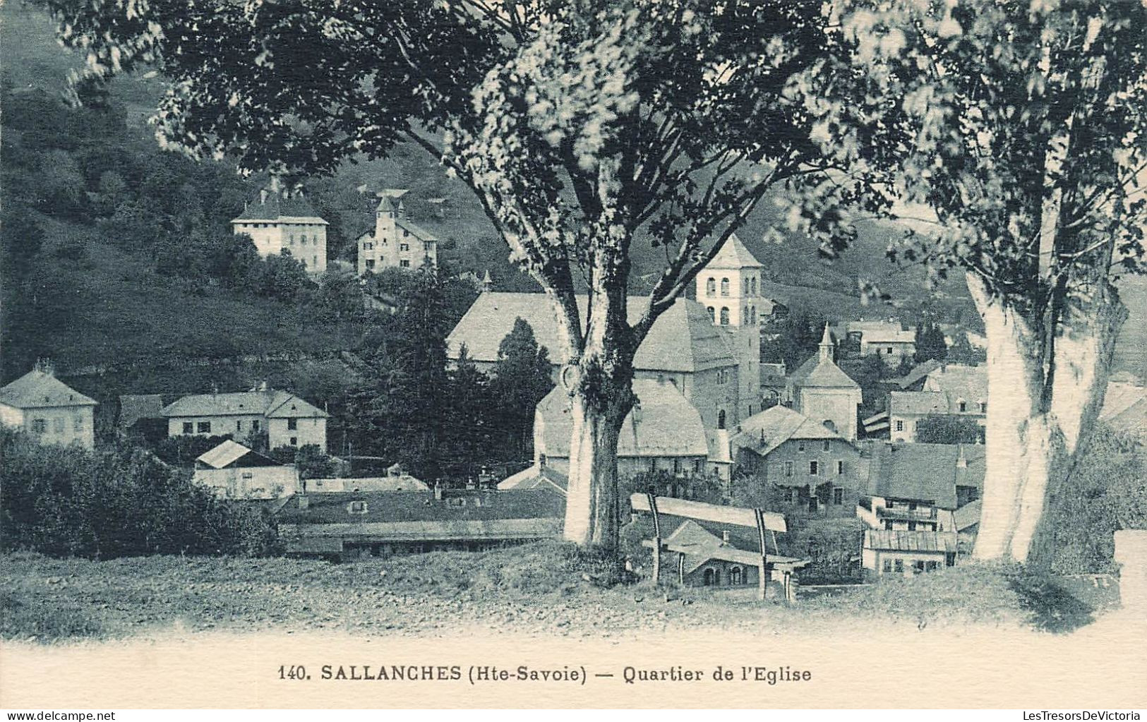 FRANCE - Sallanches - Quartier De L'église - Carte Postale Ancienne - Sallanches