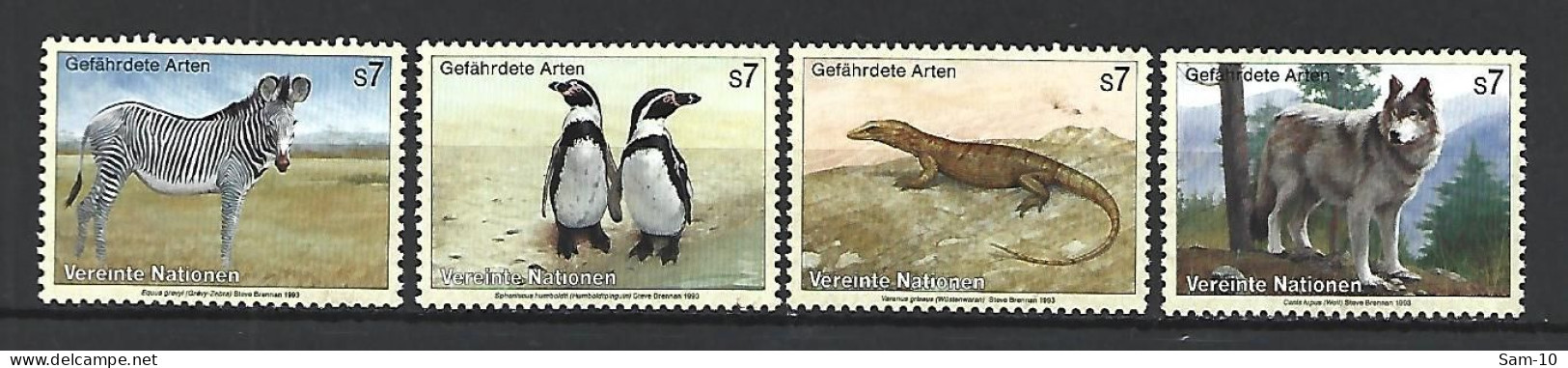 Timbre De Nations Unies Vienne Neuf ** N 159 / 162 - Unused Stamps