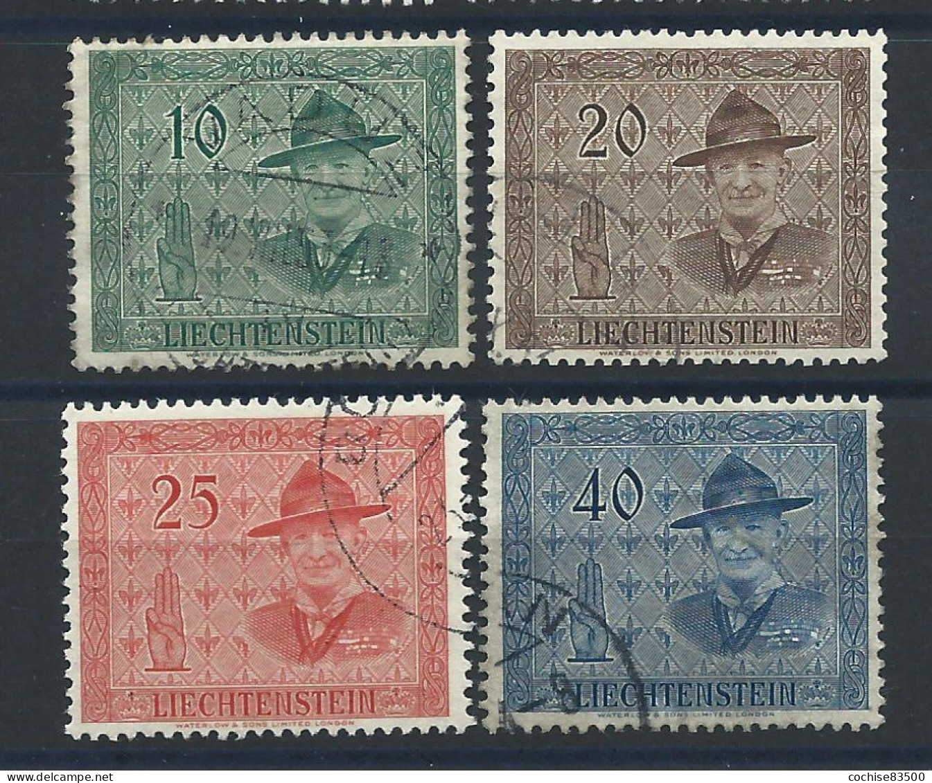 Liechtenstein N°277/80 Obl (FU) 1953 - Conférence Internationale Du Scoutisme - Used Stamps