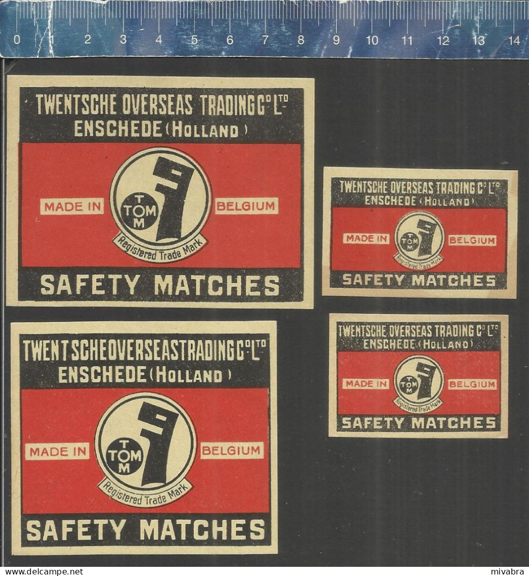 TWENTSCHE OVERSEAS TRADING C° Ltd. ENSCHEDE HOLLAND -  OLD MATCHBOX LABELS MADE IN BELGIUM - Boites D'allumettes - Etiquettes