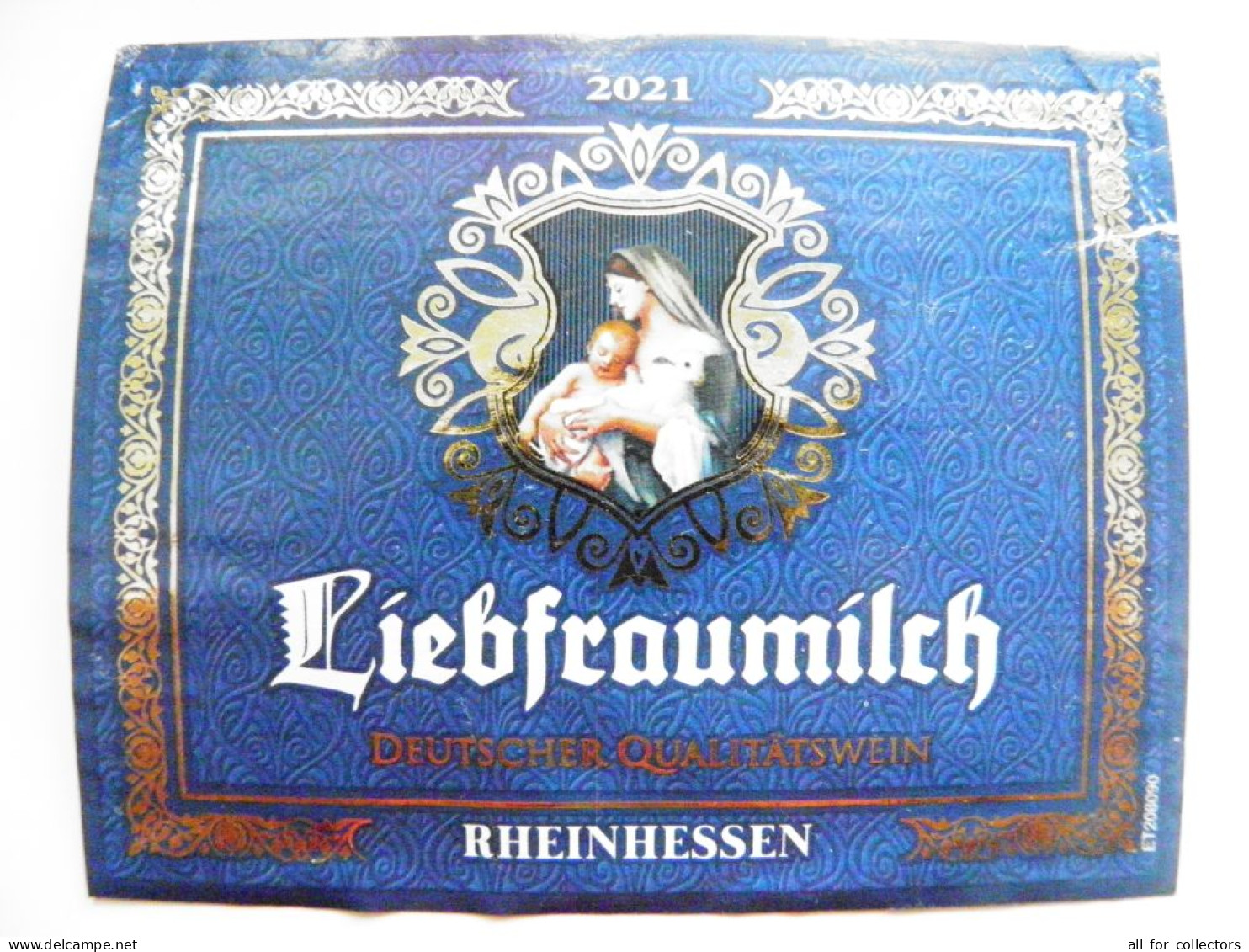 Label Wine Liebfraumilch Germany Christmas 2021 - Vino Blanco