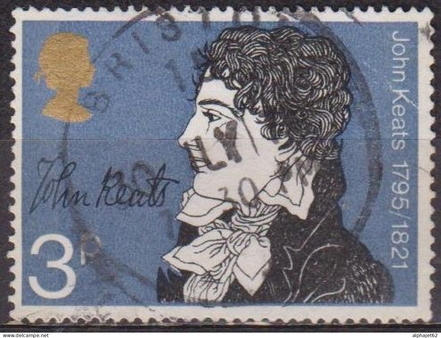 Littérature, écrivains - GRANDE BRETAGNE - John Keats - N° 640 - 1971 - Used Stamps