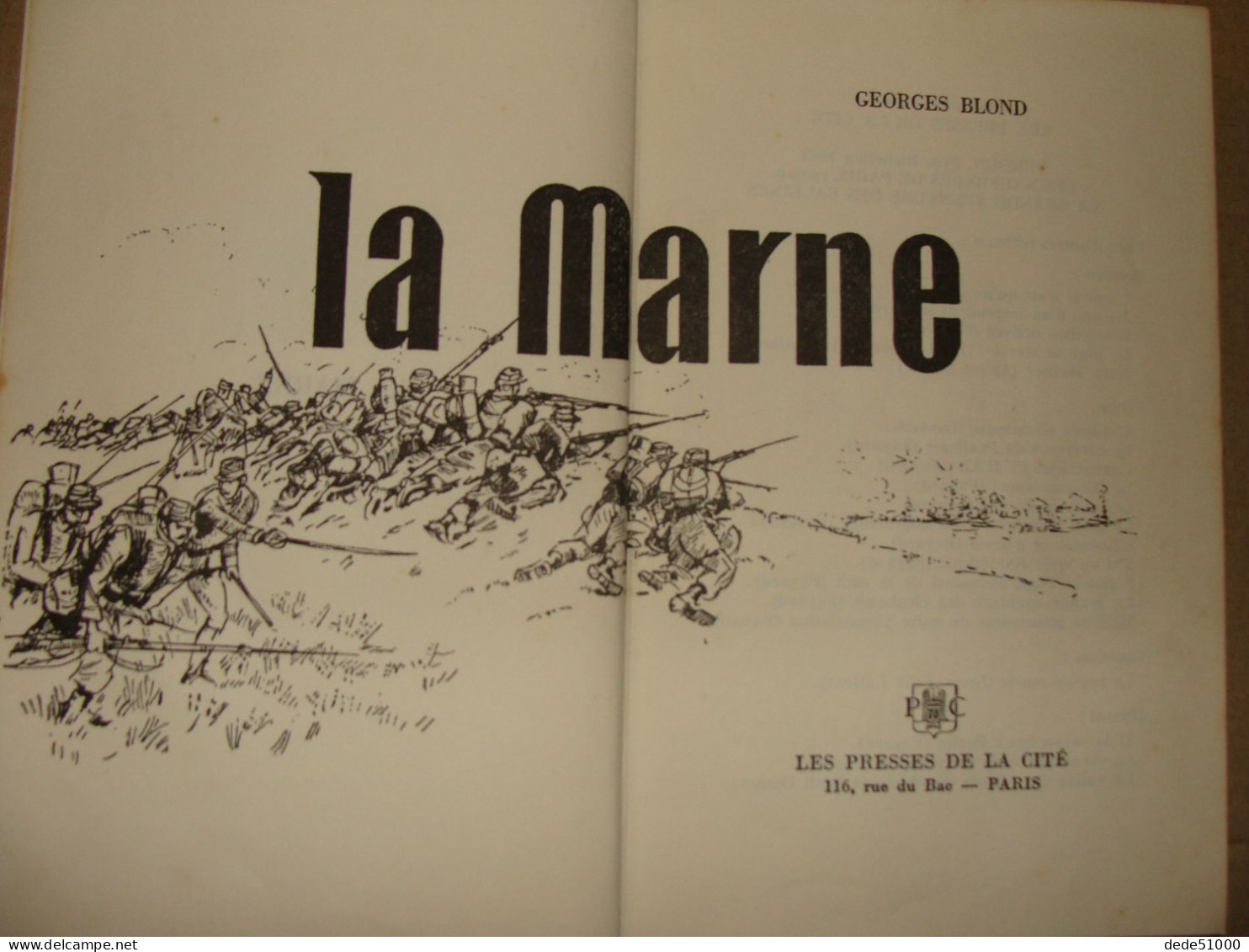 LA MARNE De Georges BLOND - Oorlog 1914-18