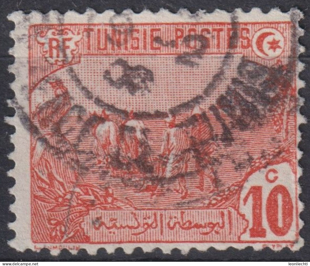 1906 Tunesien > Frankreich (alte Kolonien Und Herrschaften) ° Mi:TN 33, Sn:TN 34, Yt:TN 32, Farmer, Country Motifs - Used Stamps