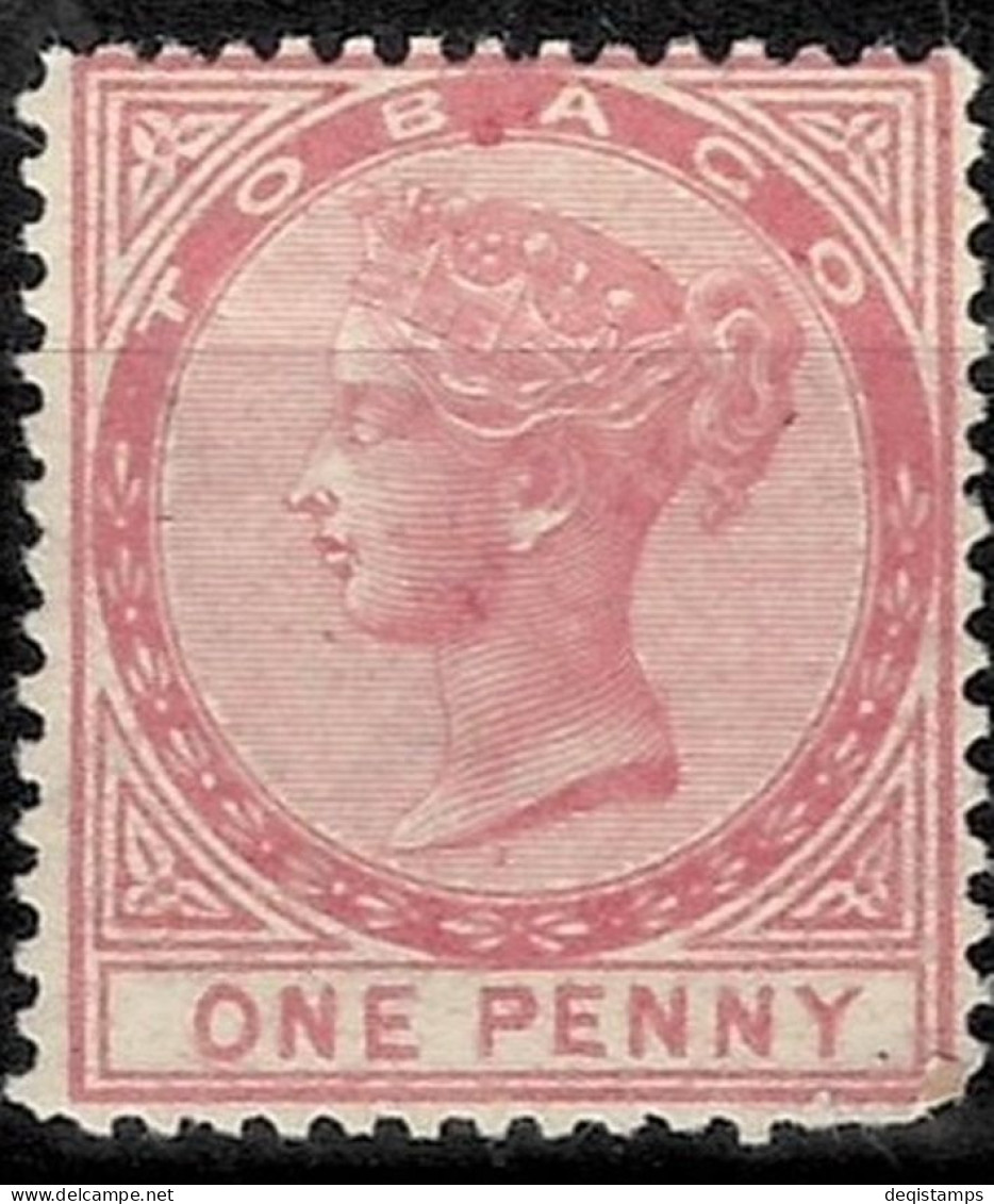 British Tobago (1879)  1d Scott 1 (1879) MH Stamp - Trinidad Y Tobago