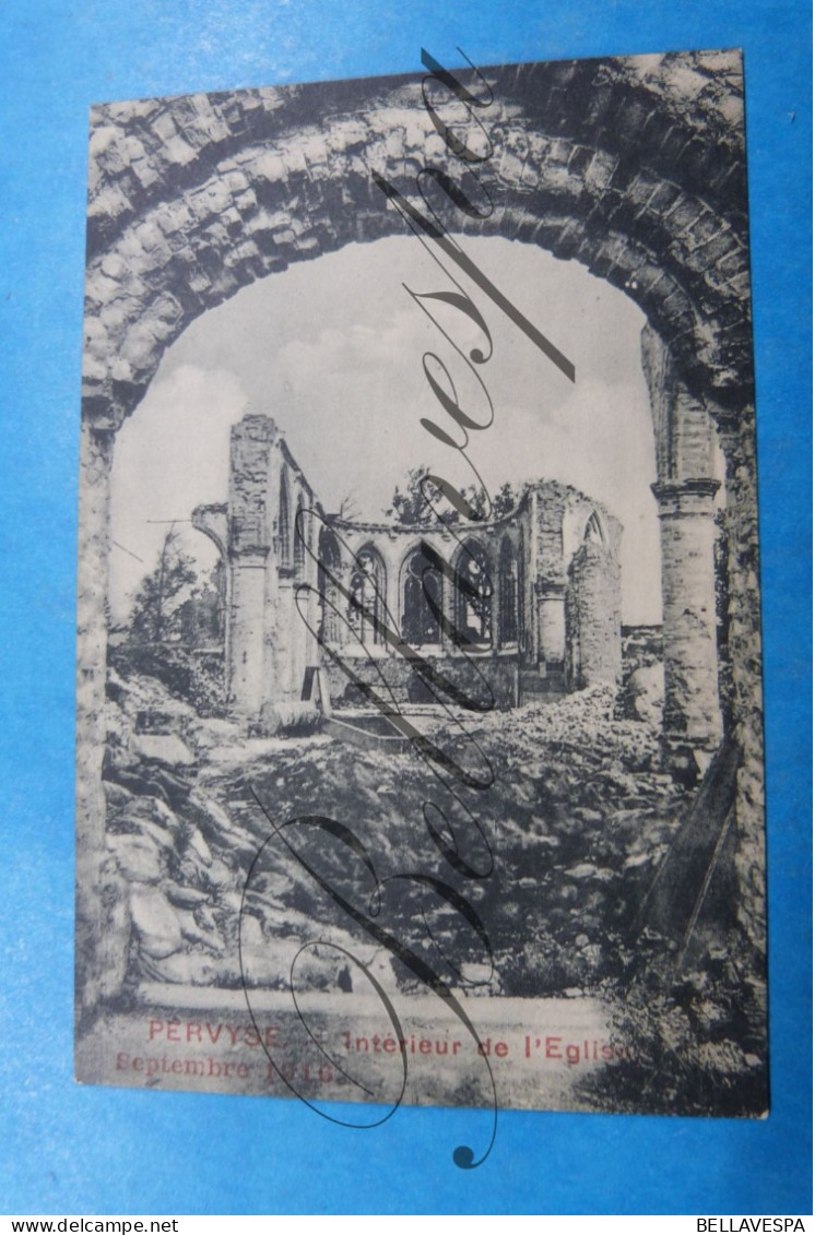 Pervijze  Ruines 1914-1918  3 X Cpa - Diksmuide