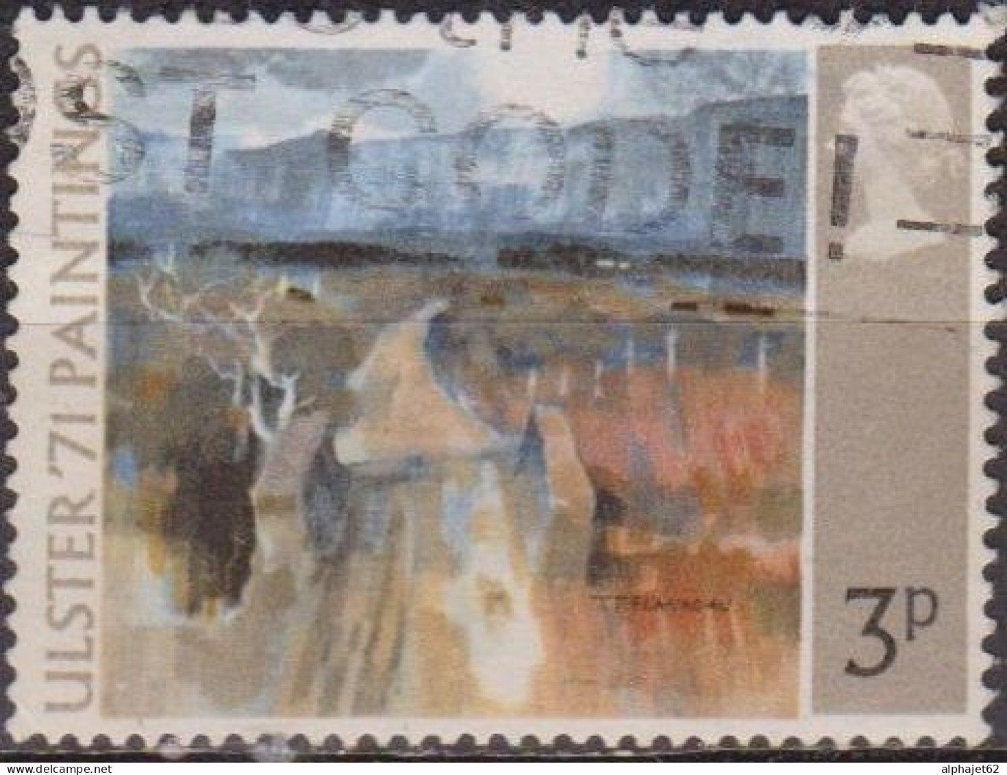 Peinture, Art - GRANDE BRETAGNE - T.P. Flanagan: Route De Montagne - N° 621 - 1971 - Used Stamps