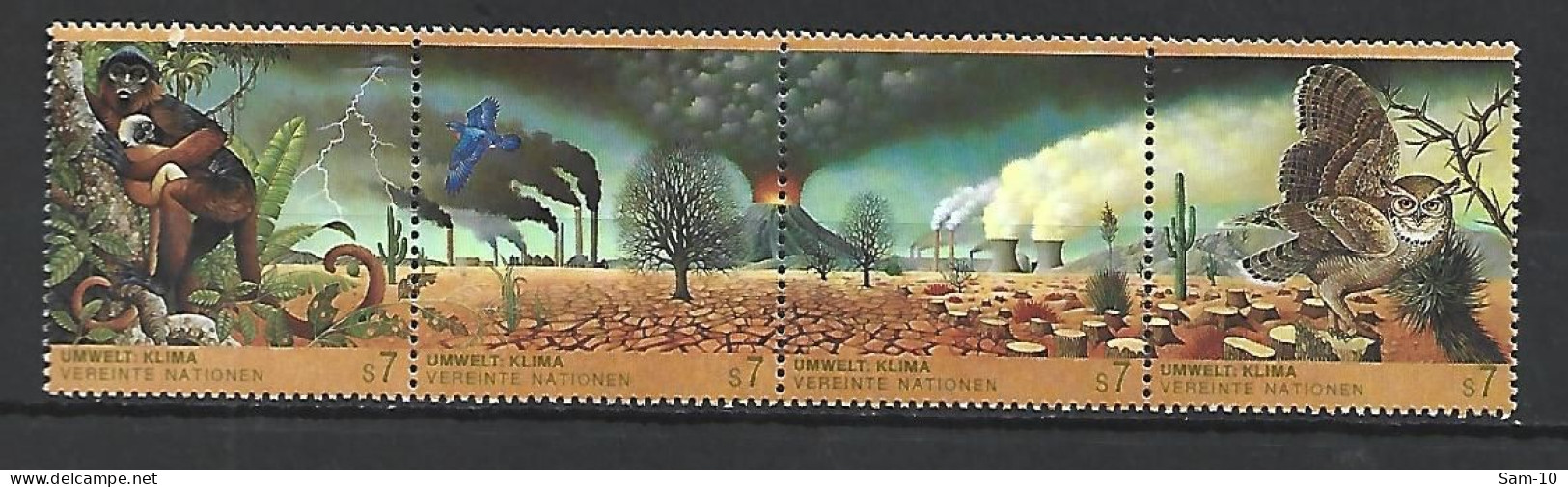 Timbre De Nations Unies Vienne Neuf ** N 176 / 179 - Unused Stamps