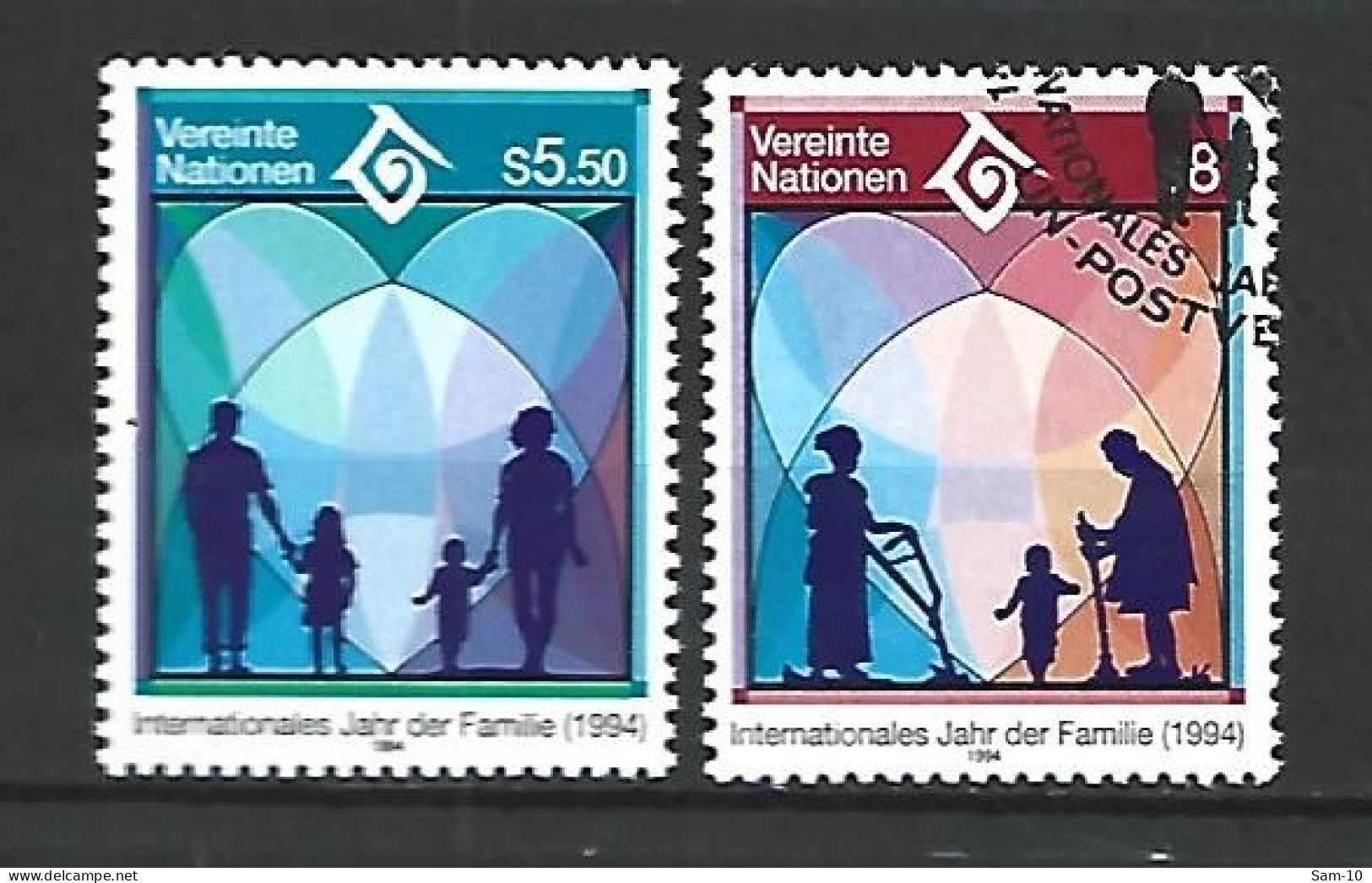 Timbre De Nations Unies Vienne Oblitéré N 180 **  N 181 Oblitéré - Usati