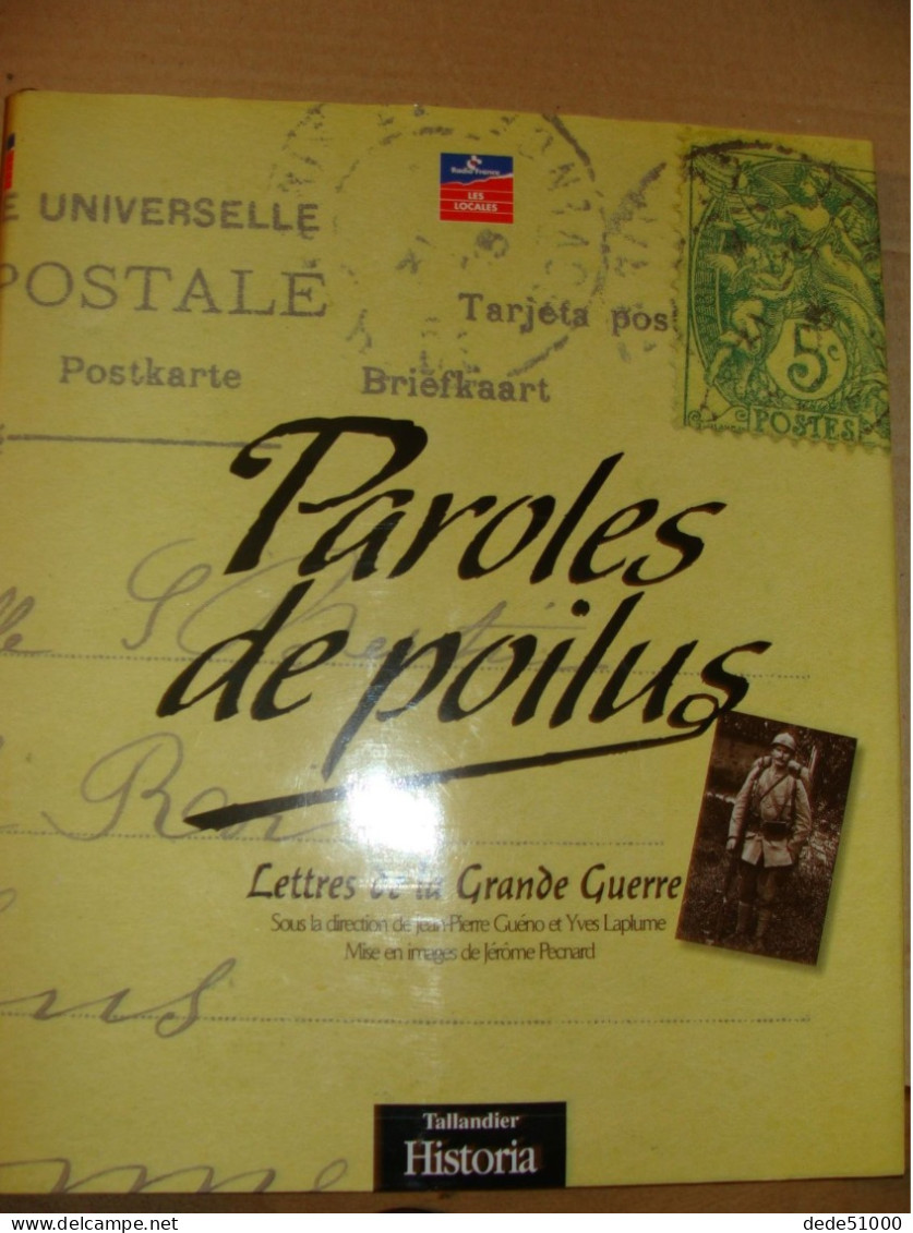 Paroles De Poilus - Tallandier Historia - Guerre 1914-18