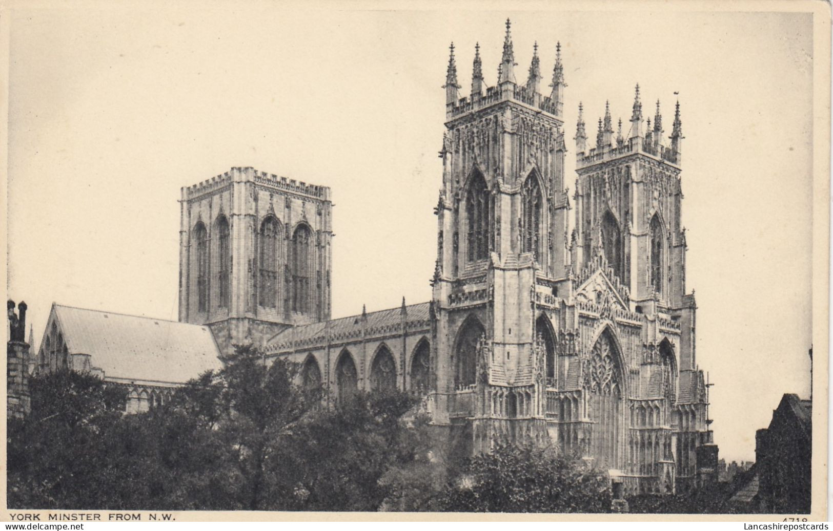 Postcard York Minster From N W   My Ref B14866 - York
