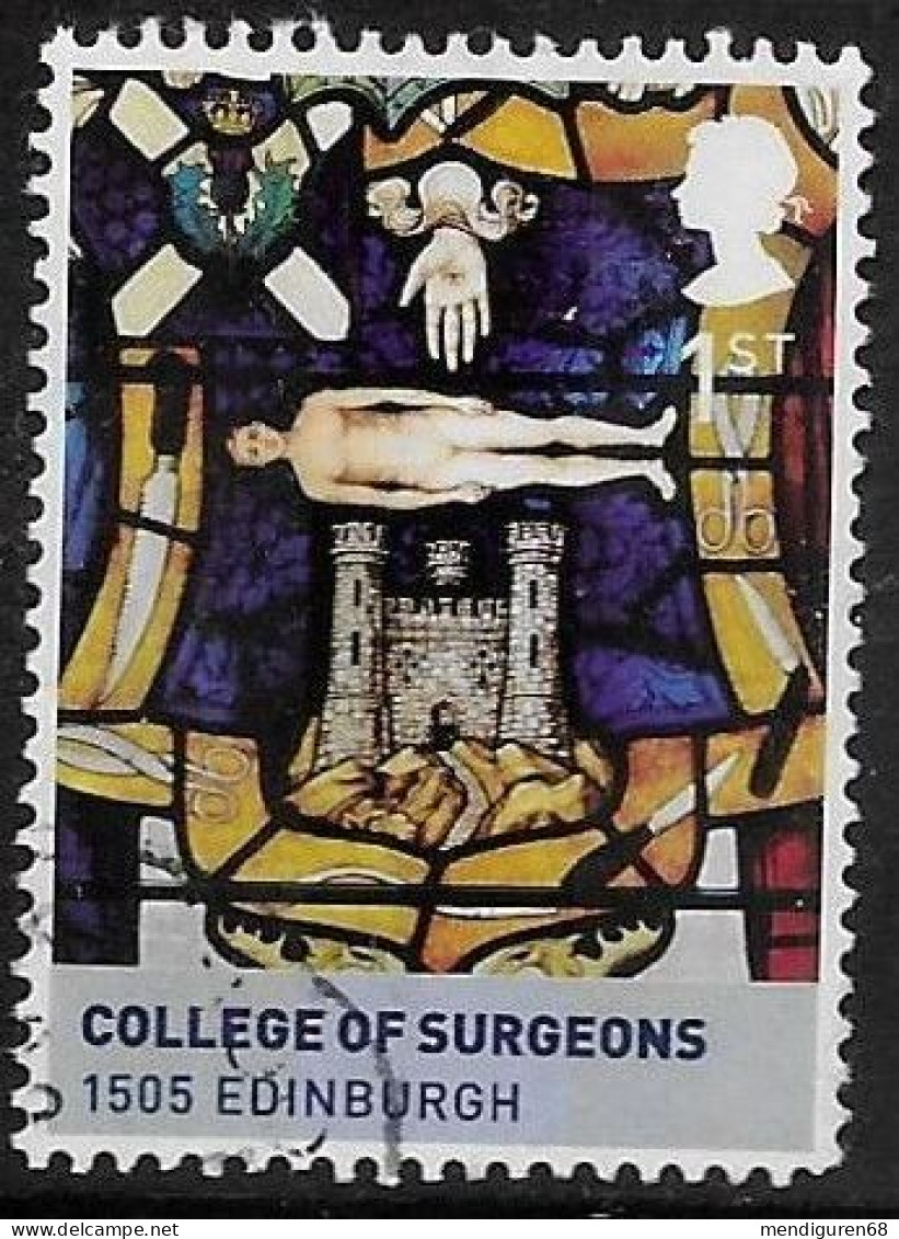 GROSBRITANNIEN GRANDE BRETAGNE GB 2010 FROM M/S THE AGE OG STEWART: COLLEGE OF SURGEONS 1505 EDINBURGH 1ST SG MS3053 - Used Stamps