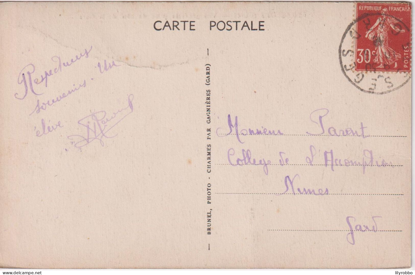 FRANCE -  BESSEGES Vue Generale Prise Du Cote De La Gare - VG Railway View Etc - Good Postmark - Bessèges
