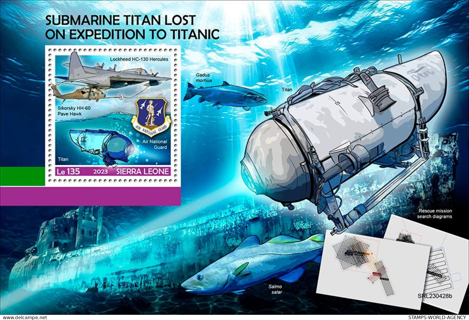 2024-02 - SIERRA LEONE- SUBMARINE TITAN           1V  MNH** - U-Boote