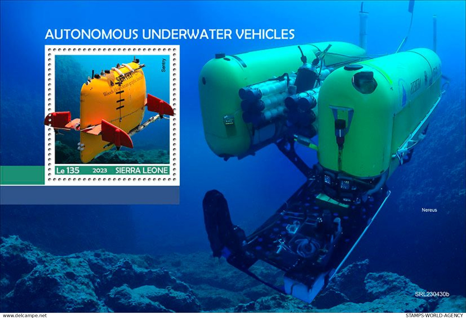 2024-02 - SIERRA LEONE- UNDERWATER VEHICULES           1V  MNH** - Submarines