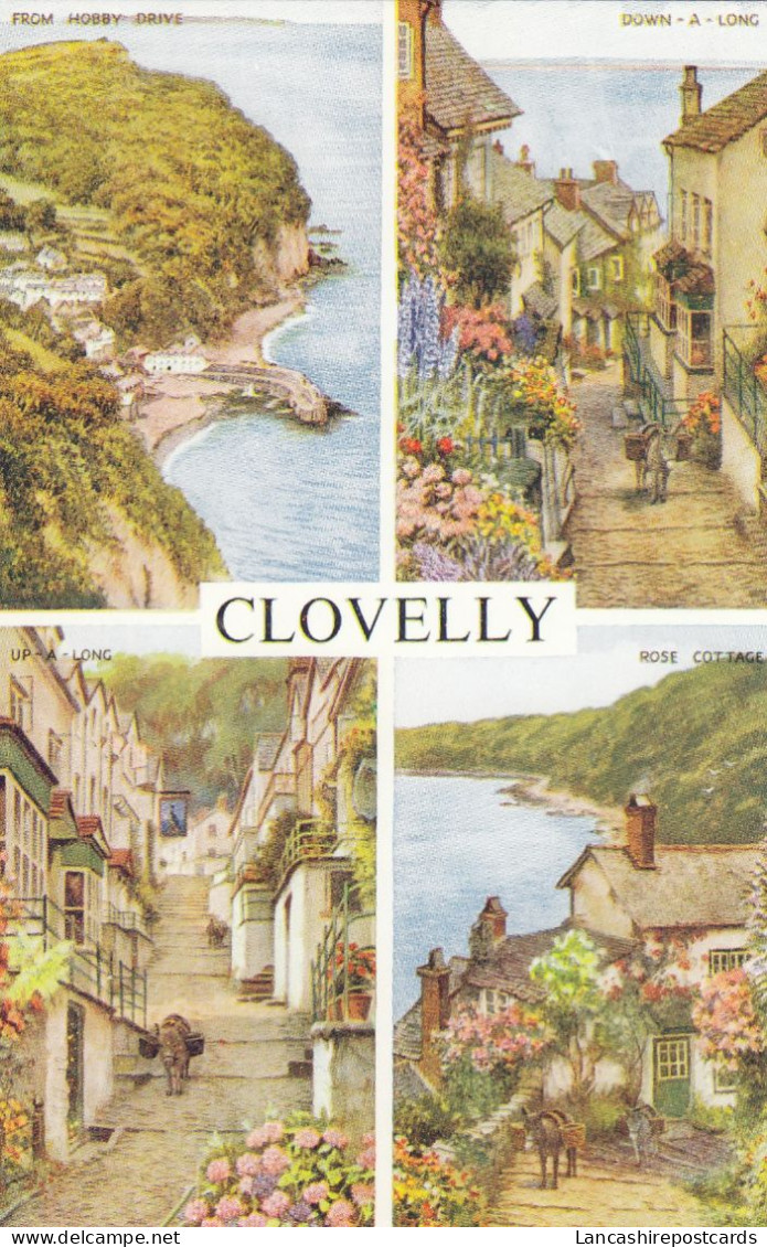 Postcard Clovelly North Devon My Ref B14867 - Clovelly