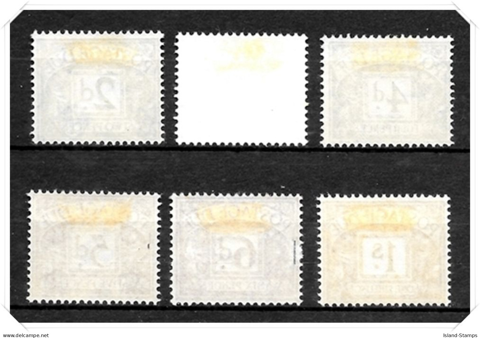 D69-74 1968 1969 No Watermark Postage Dues Set Of 6 Mounted Mint Hrd2d - Portomarken