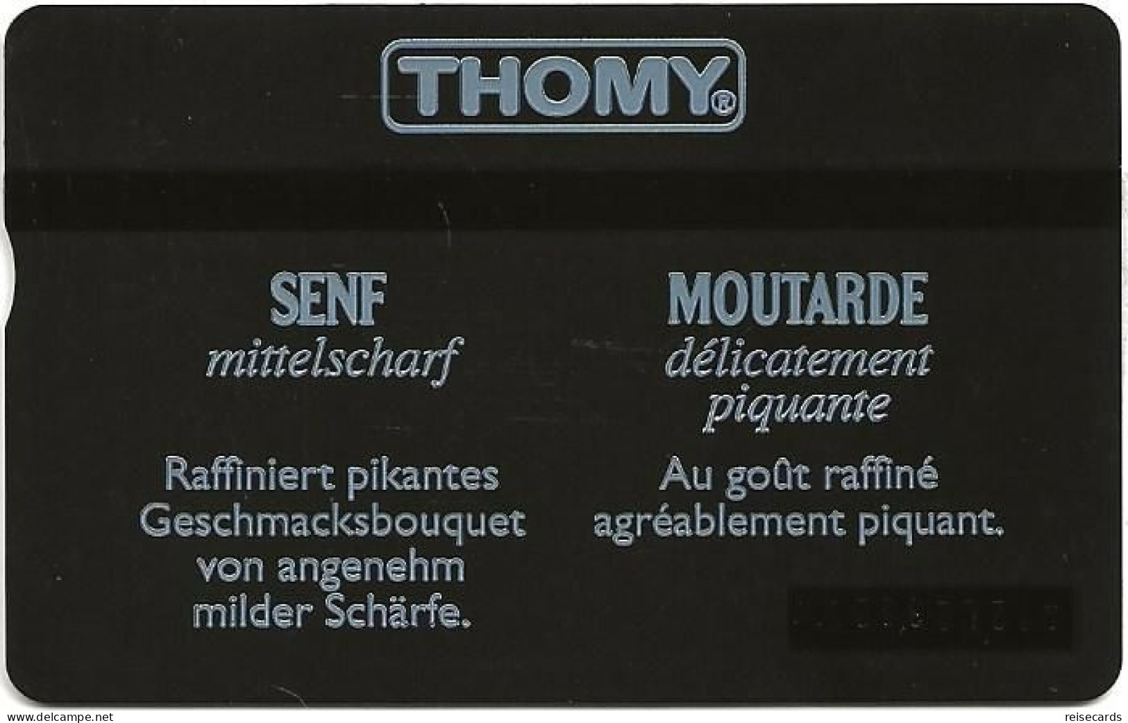 Switzerland: PTT K P 94/12 412L Nestlé - Thomy Senf - Svizzera