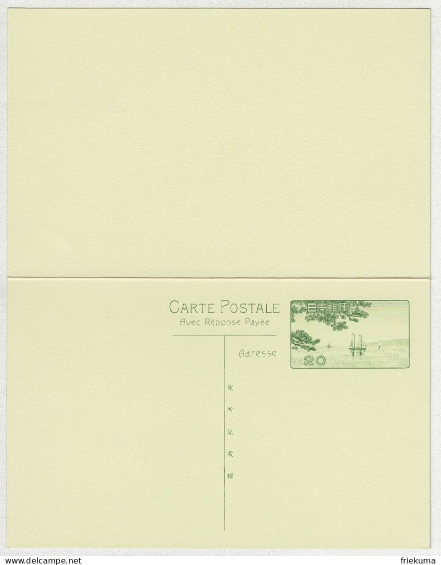 Japan / Nippon, Carte Postale Stationery Réponse Payée - Cartes Postales