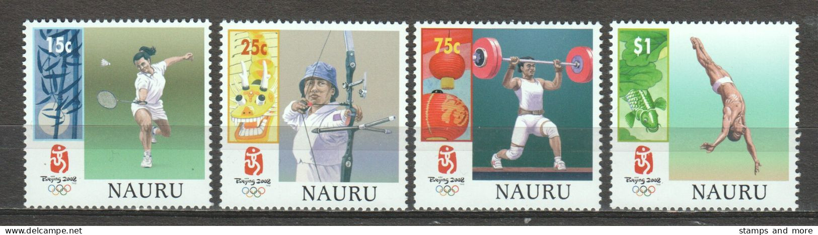 Nauru 2008 Mi 679-682 MNH SUMMER OLYMPICS BEIJING 2008 - Sommer 2008: Peking