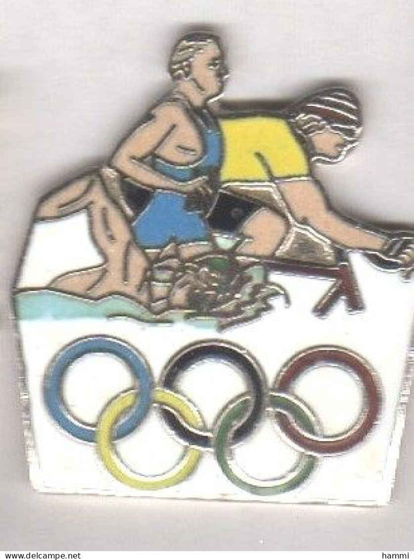 A34 Pin's Vélo Cyclisme Natation Triathlon JO Jeux Olympiques Olympic Games Qualité EGF Achat Immédiat - Olympic Games