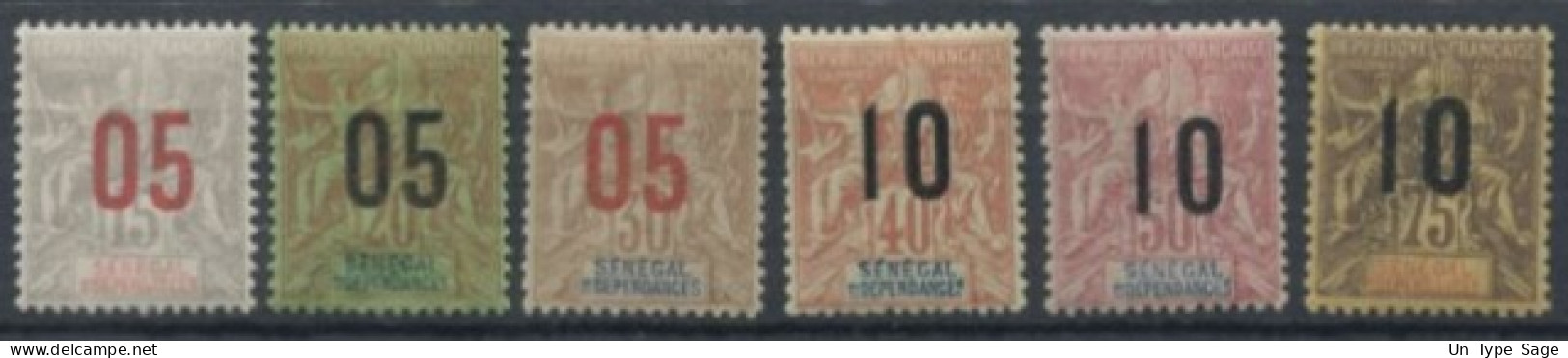 Sénégal N°47 à 52 Neuf* - (F2170) - Unused Stamps