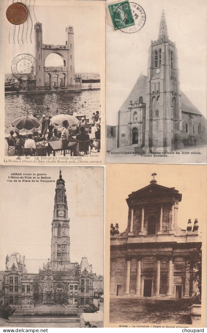 62 - LOT DE 32 CARTES POSTALES DU PAS DE CALAIS   ( Voir les scans )