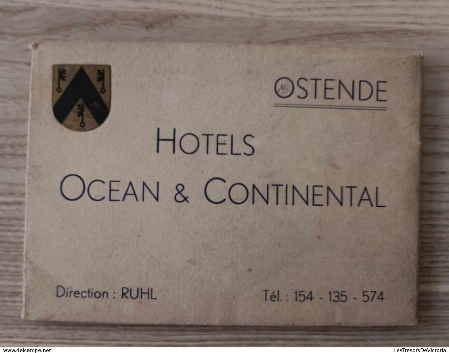 Carnet De Cartes Complet - Belgique - Ostende - Hotels Ocean & Continental - Cartes Postales Anciennes - Oostende