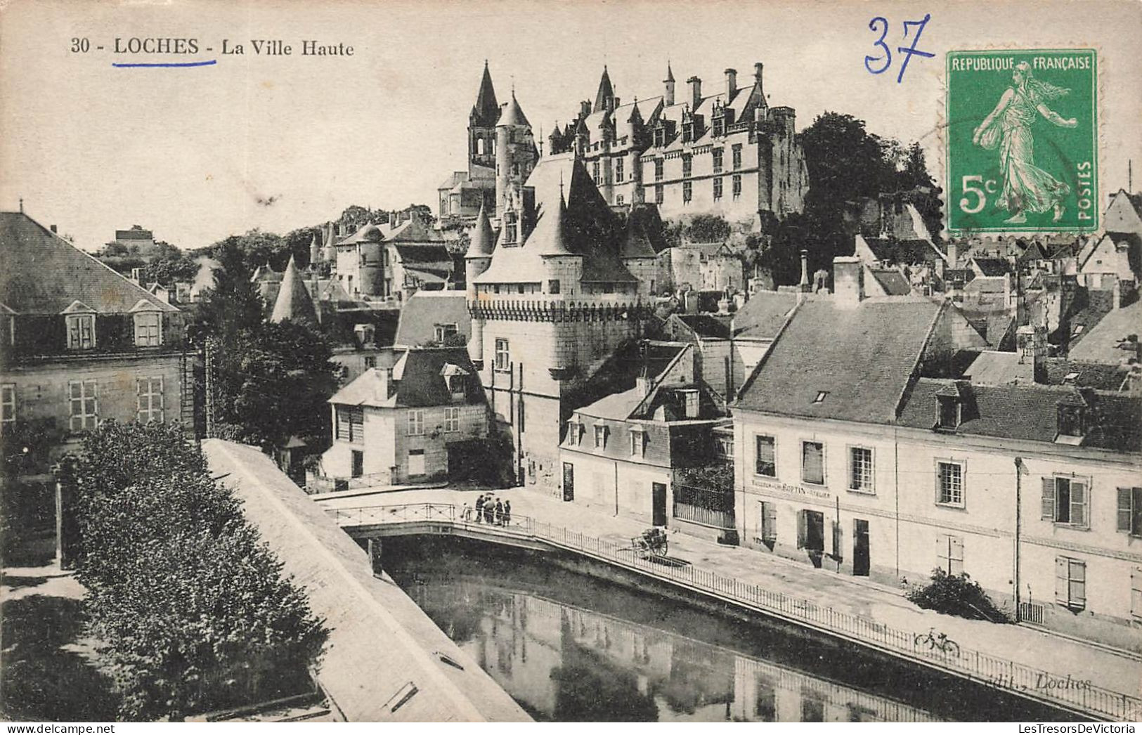 FRANCE - Loches - Vue D'ensemble De La Ville Haute - Carte Postale Ancienne - Loches
