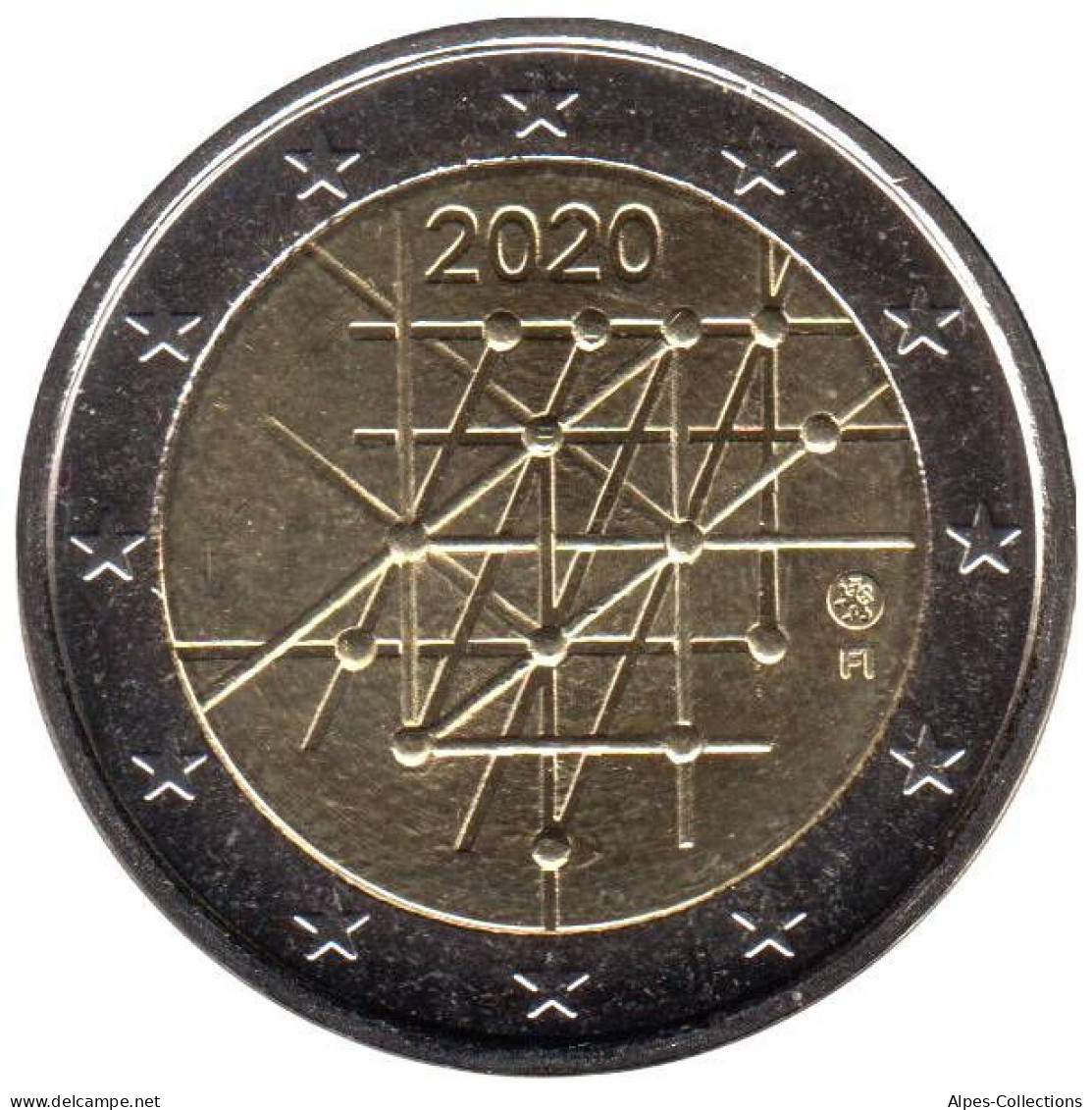 FI20020.2 - FINLANDE - 2 Euros Commémo. 100 Ans Université De Turku - 2020 - Finland