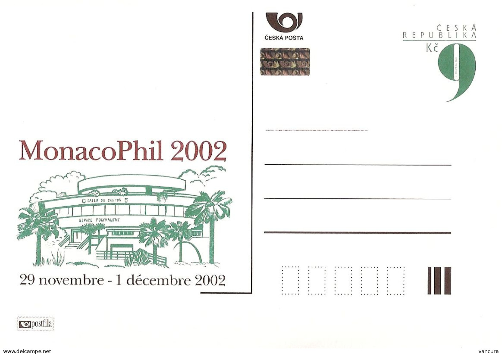 CDV A 84 Czech Republic MonacoPhil 2002 - Cartes Postales