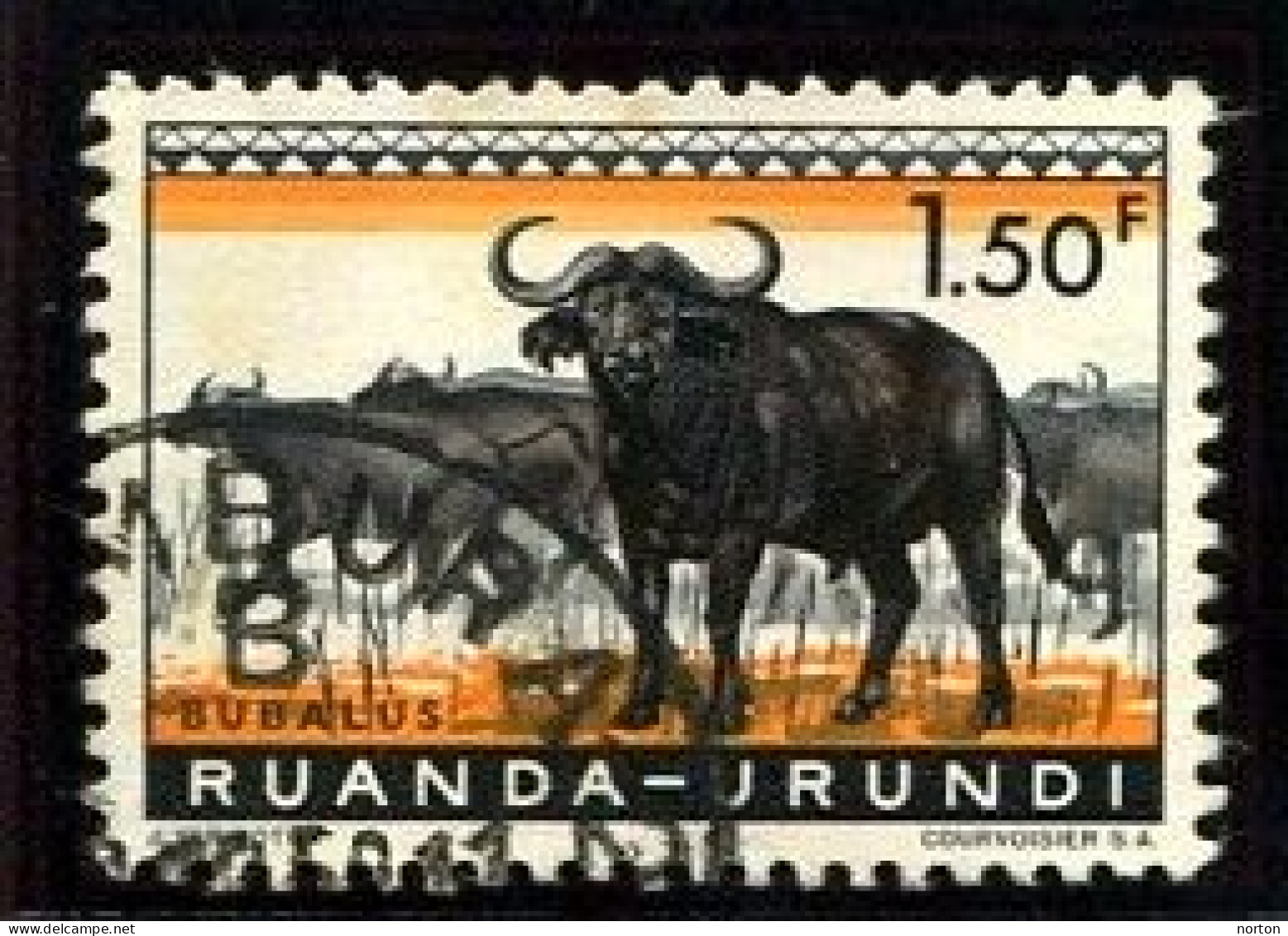 Ruanda-Urundi Usumbura 2 Oblit. Keach 11(B)1 Sur C.O.B. 210 - Gebraucht