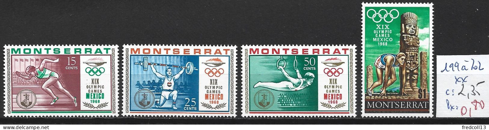 MONTSERRAT 199 à 202 ** Côte 2.35 € - Montserrat