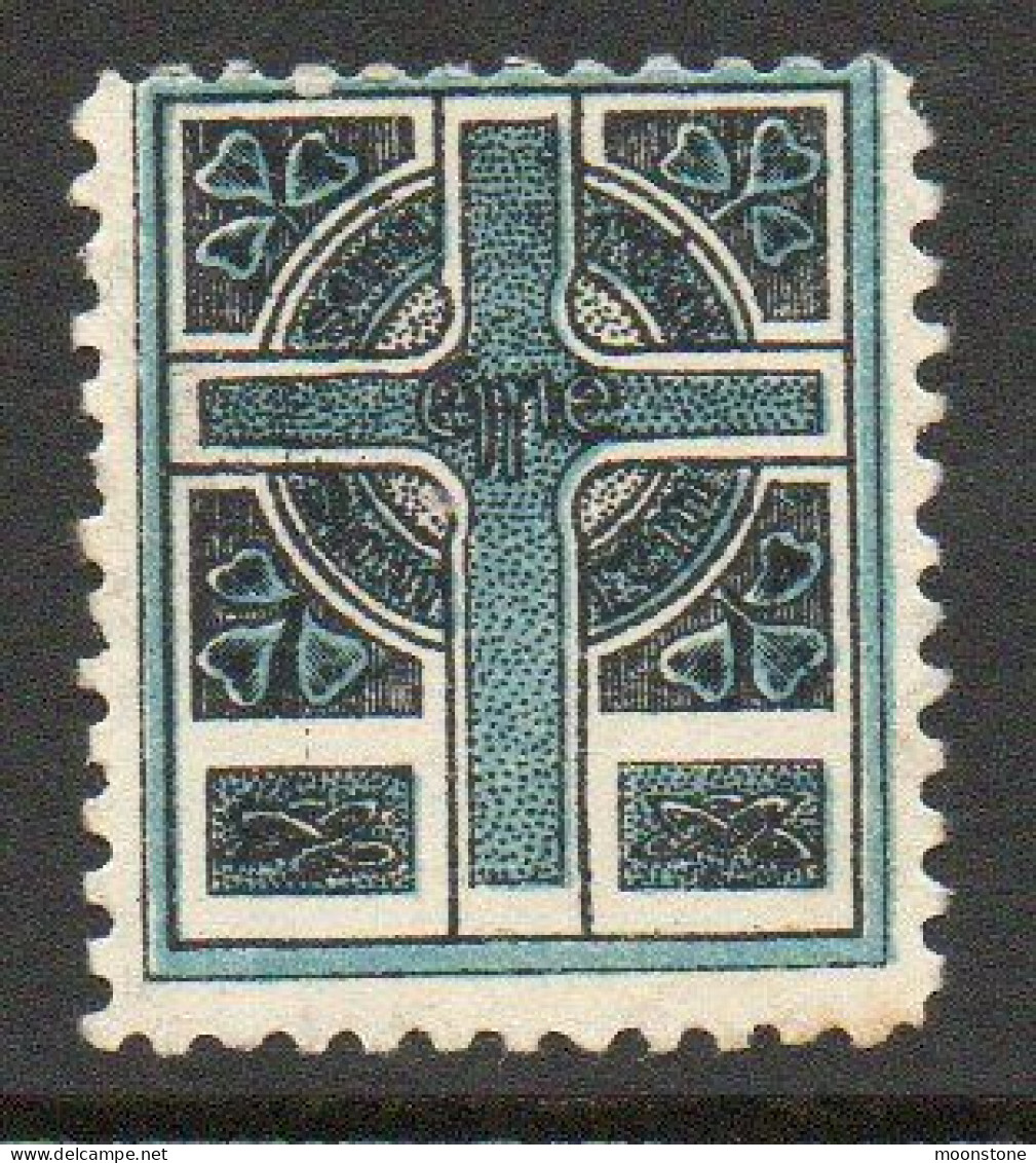 Ireland 1908 Sinn Fein Celtic Cross, Propaganda Label In Blue, MNH - Nuovi