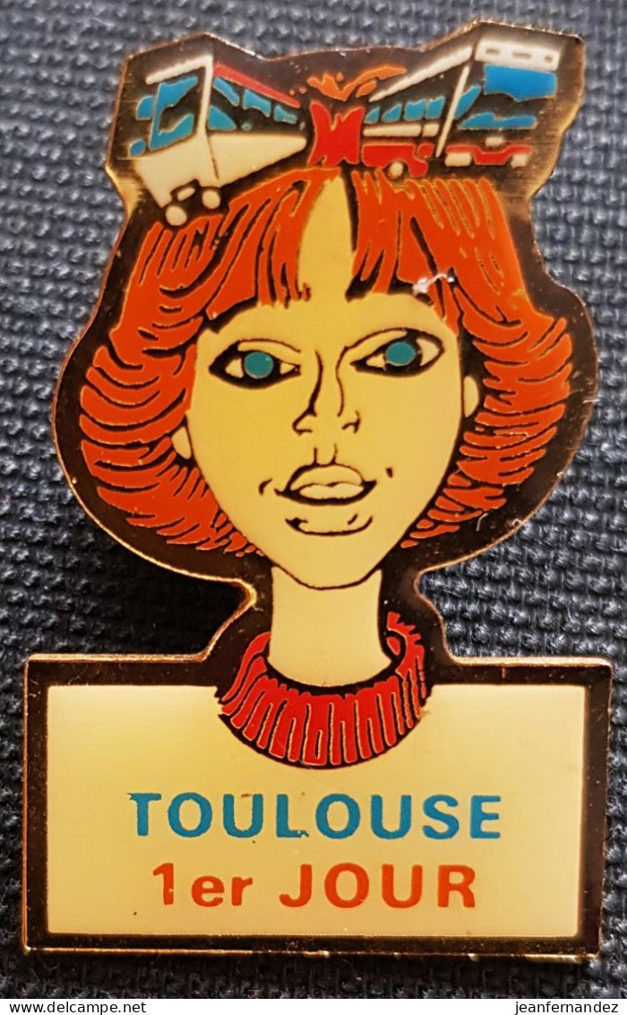 Pin's  Toulouse 1er Jour Du Métro - Transports