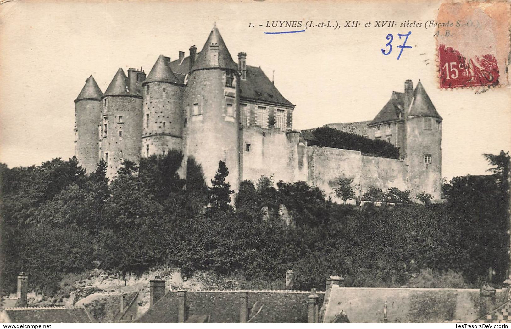 FRANCE - Luynes (I Et L) - XIIe Et XVIIe Siècle (Façade S O) - Vue D'ensemble Du Château - Carte Postale Ancienne - Luynes