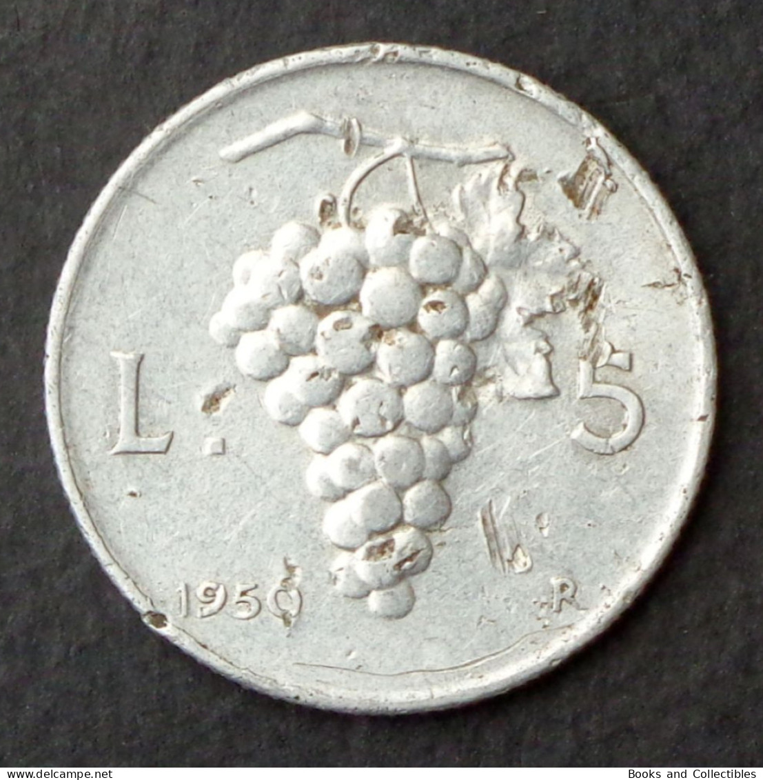 ITALY - 5 Lire 1950 - KM# 89 * Ref. 0075 - 5 Lire