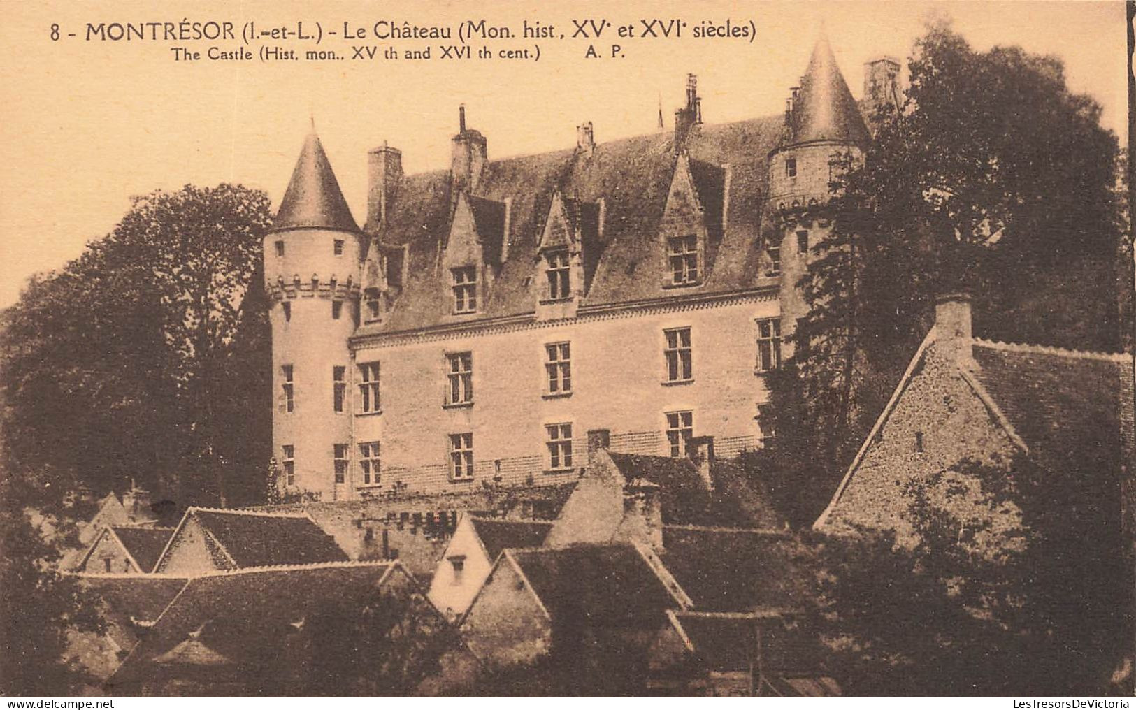 FRANCE - Montrésor (I Et L) - Vue Générale - Le Château (Mon Hist XVe Et XVIe Siècles) - Carte Postale Ancienne - Montrésor