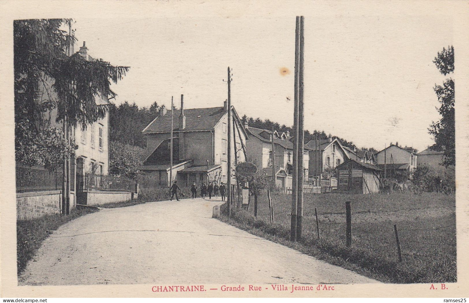 (259)  CPA  Chantraine  Grande Rue  Villa Jeanne D' Arc - Chantraine