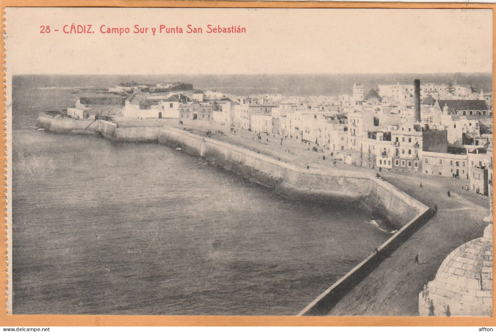 Cadiz Spain 1910 Postcard - Cádiz