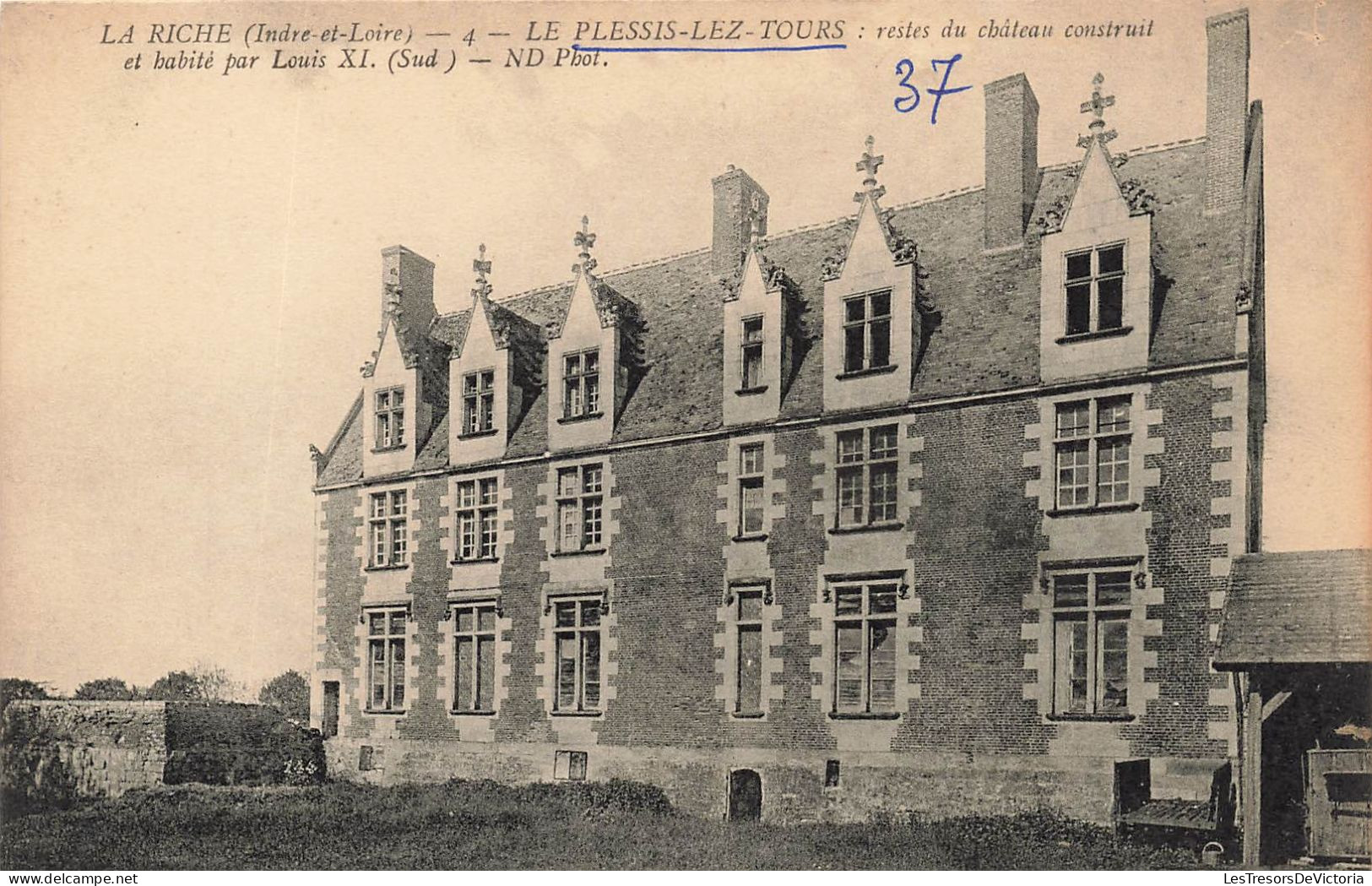 FRANCE - La Riche (Indre Et Loire) - Le Plessis Lez Tours - Vue Générale Du Château - Carte Postale Ancienne - La Riche