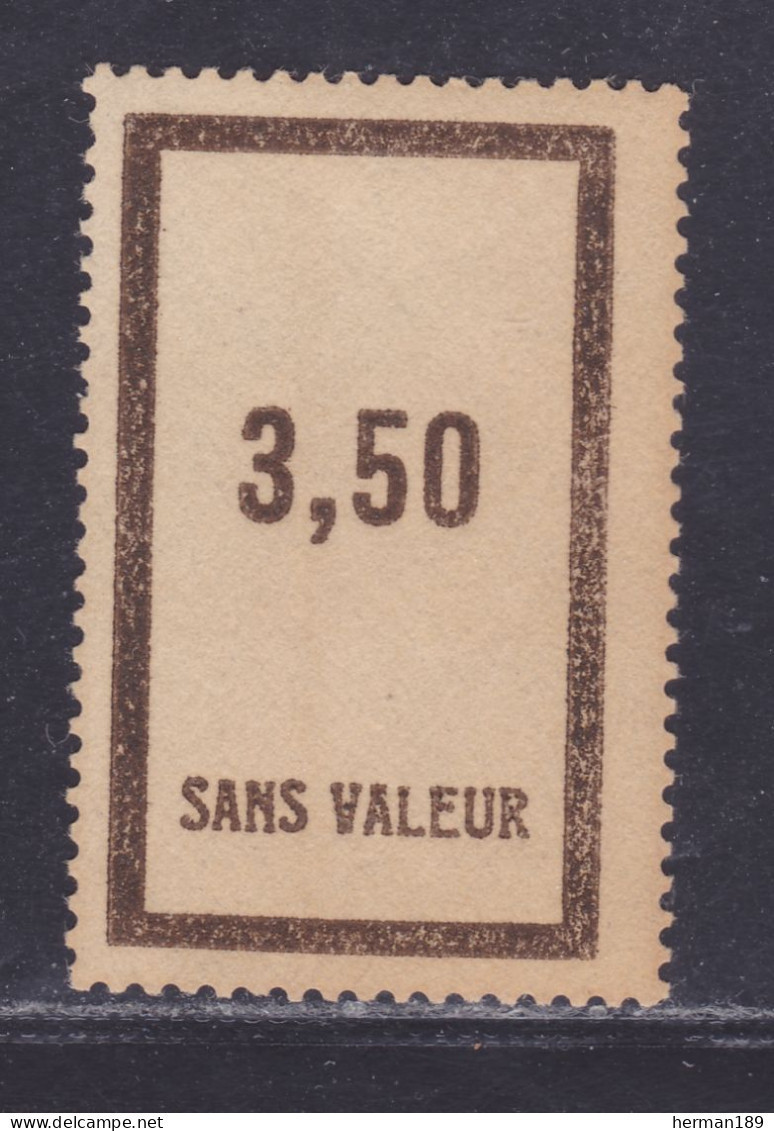 FRANCE FICTIF N°  F43 ** MNH Timbre Neuf Gomme D'origine Sans Trace De Charnière -TB - Fictifs