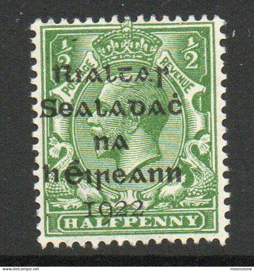 Ireland 1922 Dollard Rialtas Overprint On ½d Green, MNH, SG 1 - Neufs