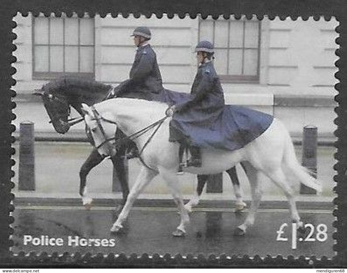 GROSSBRITANNIEN GRANDE BRETAGNE GB 2014 WORKING HORSES: POLICE HORSES 1.28£ USED SG 3568 MI 3568 YT 3970 SC 3264 - Oblitérés