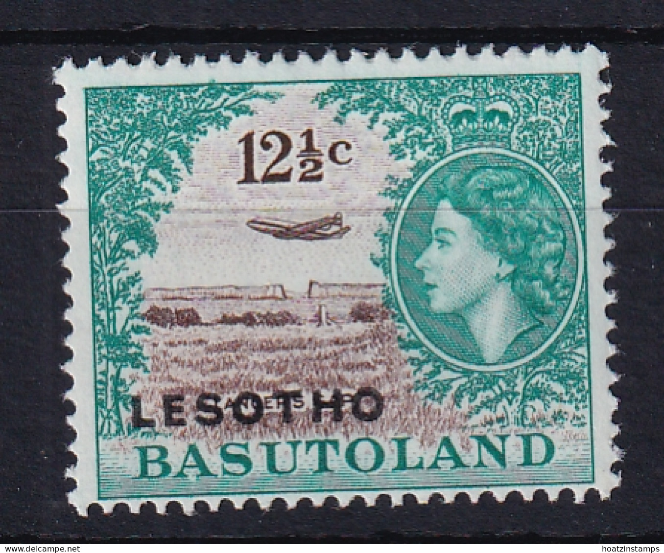 Lesotho: 1966   QE II - Pictorial 'Lesotho' OVPT   SG117B    12½c  [Wmk: Block CA]    MNH - Lesotho (1966-...)