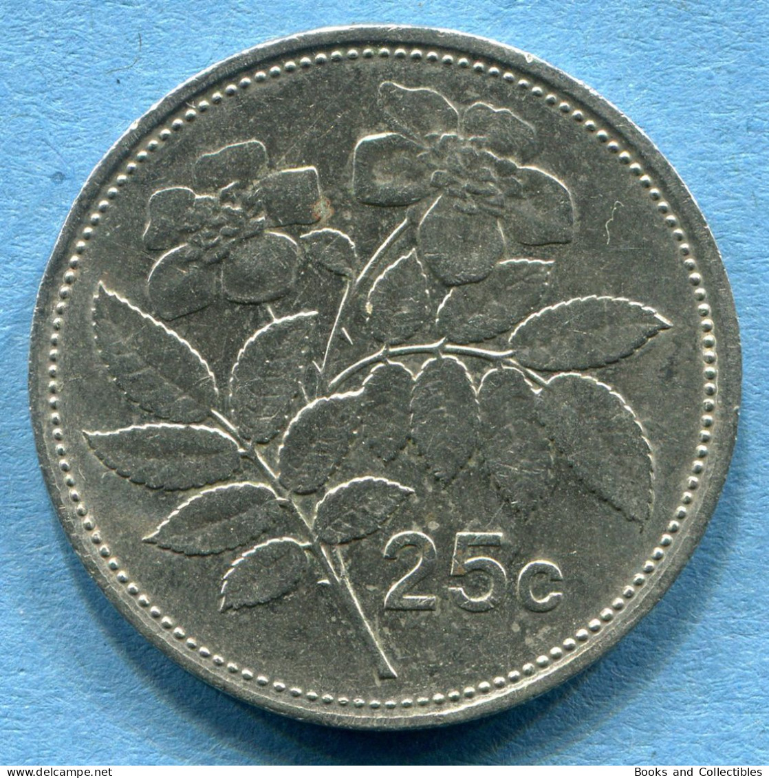 MALTA - 25 Cents 1991 - KM# 97 * Ref. 0082 - Malta